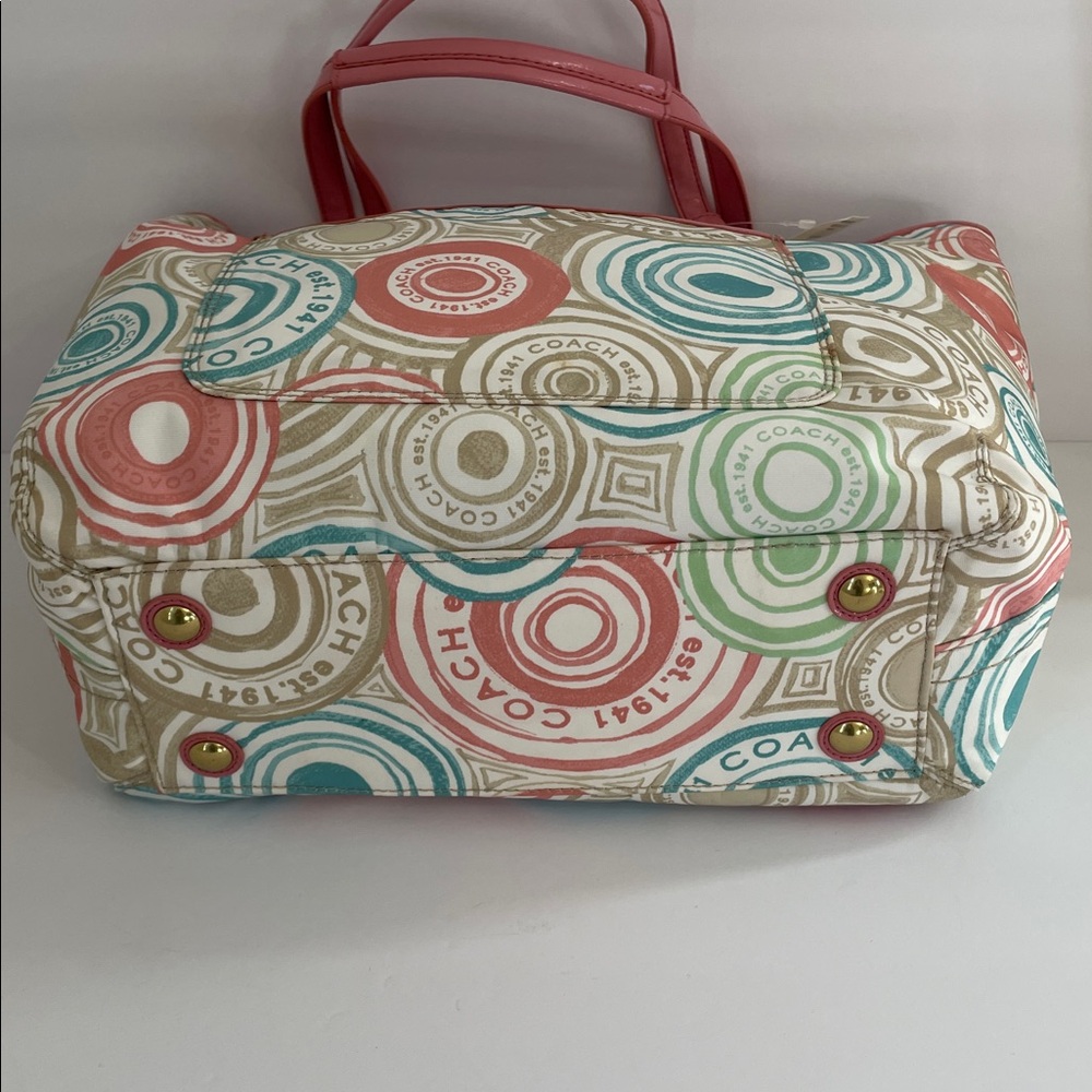Coach Beach Collection Multicolor Tote - Picture 5 of 12